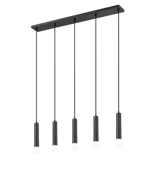 Z-Lite - 1956P-5L-MB - Five Light Linear Chandelier - Stari - Matte Black