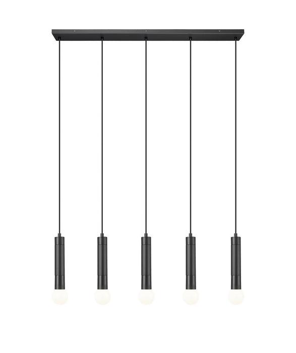 Z-Lite - 1956P-5L-MB - Five Light Linear Chandelier - Stari - Matte Black
