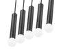 Z-Lite - 1956P-5L-MB - Five Light Linear Chandelier - Stari - Matte Black