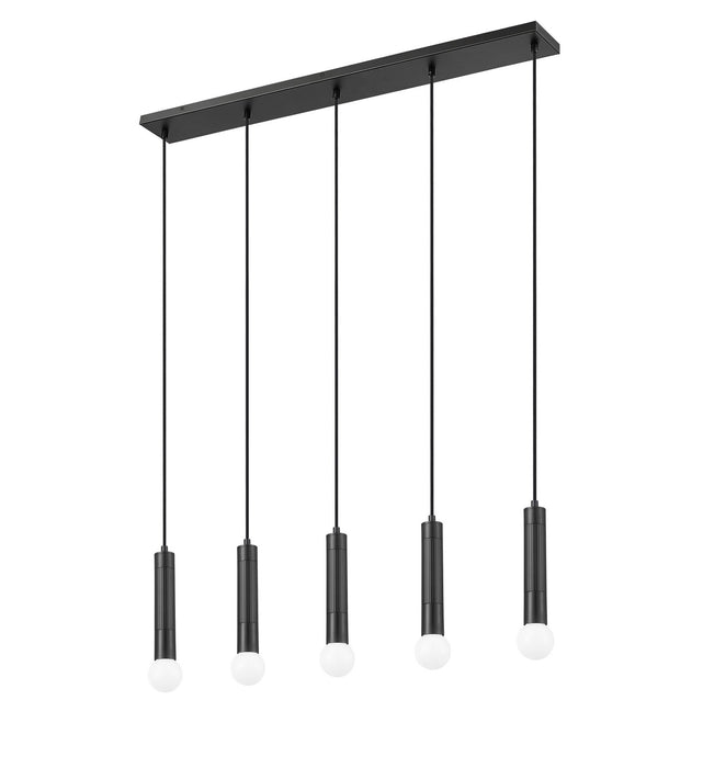 Z-Lite - 1956P-5L-MB - Five Light Linear Chandelier - Stari - Matte Black