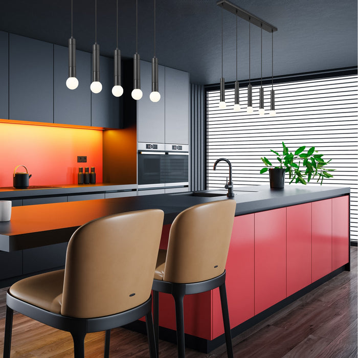 Z-Lite - 1956P-5L-MB - Five Light Linear Chandelier - Stari - Matte Black