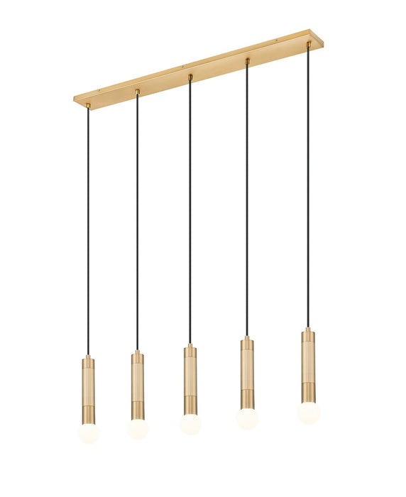 Z-Lite - 1956P-5L-MGLD - Five Light Linear Chandelier - Stari - Modern Gold
