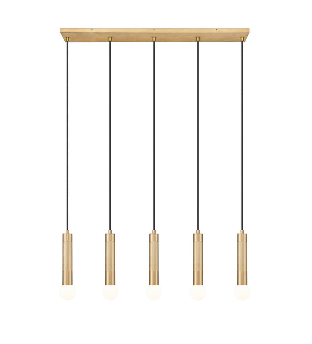 Z-Lite - 1956P-5L-MGLD - Five Light Linear Chandelier - Stari - Modern Gold