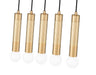 Z-Lite - 1956P-5L-MGLD - Five Light Linear Chandelier - Stari - Modern Gold