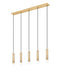 Z-Lite - 1956P-5L-MGLD - Five Light Linear Chandelier - Stari - Modern Gold