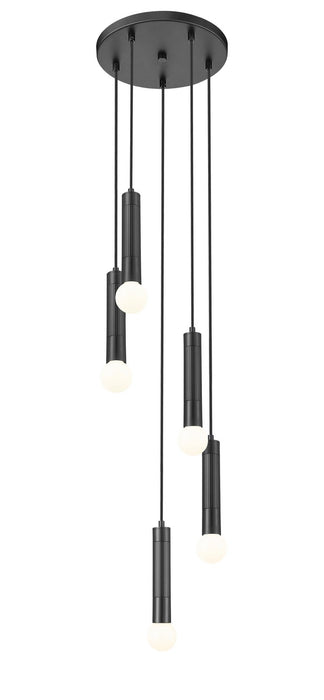 Z-Lite - 1956P-5R-MB - Five Light Chandelier - Stari - Matte Black