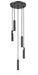 Z-Lite - 1956P-5R-MB - Five Light Chandelier - Stari - Matte Black