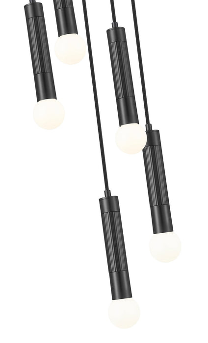 Z-Lite - 1956P-5R-MB - Five Light Chandelier - Stari - Matte Black