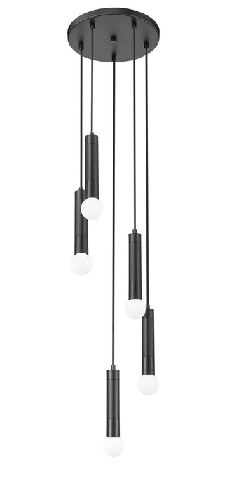 Z-Lite - 1956P-5R-MB - Five Light Chandelier - Stari - Matte Black