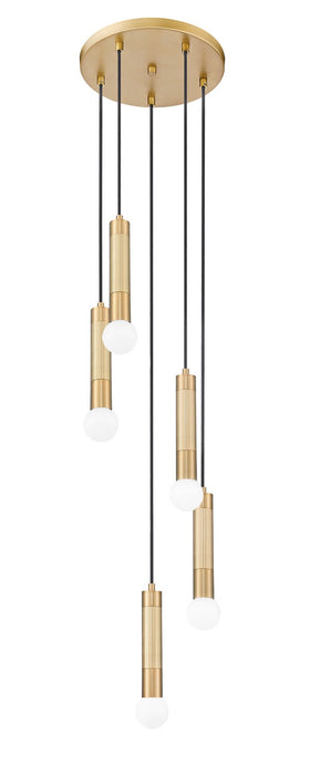 Z-Lite - 1956P-5R-MGLD - Five Light Chandelier - Stari - Modern Gold