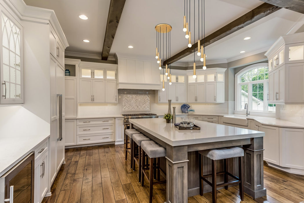 Z-Lite - 1956P-5R-MGLD - Five Light Chandelier - Stari - Modern Gold