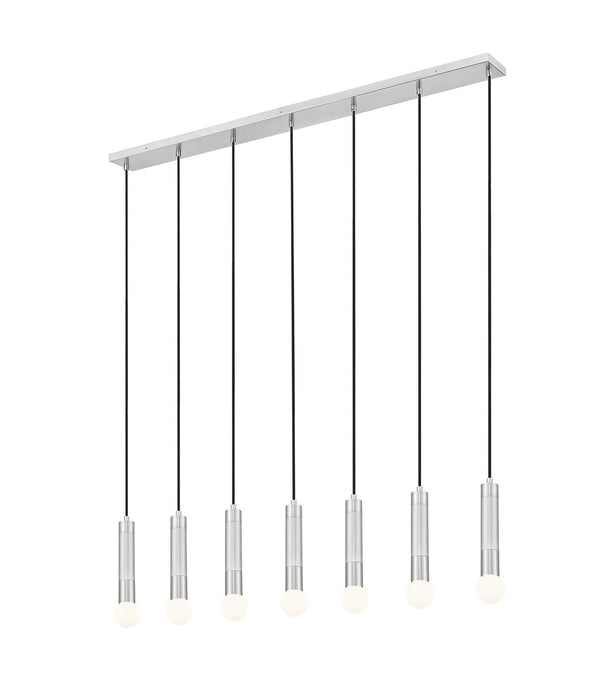 Z-Lite - 1956P-7L-BN - Seven Light Linear Chandelier - Stari - Brushed Nickel