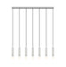 Z-Lite - 1956P-7L-BN - Seven Light Linear Chandelier - Stari - Brushed Nickel