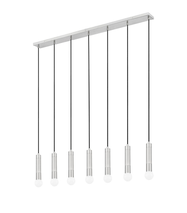 Z-Lite - 1956P-7L-BN - Seven Light Linear Chandelier - Stari - Brushed Nickel