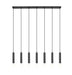Z-Lite - 1956P-7L-MB - Seven Light Linear Chandelier - Stari - Matte Black