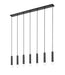 Z-Lite - 1956P-7L-MB - Seven Light Linear Chandelier - Stari - Matte Black