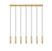 Z-Lite - 1956P-7L-MGLD - Seven Light Linear Chandelier - Stari - Modern Gold