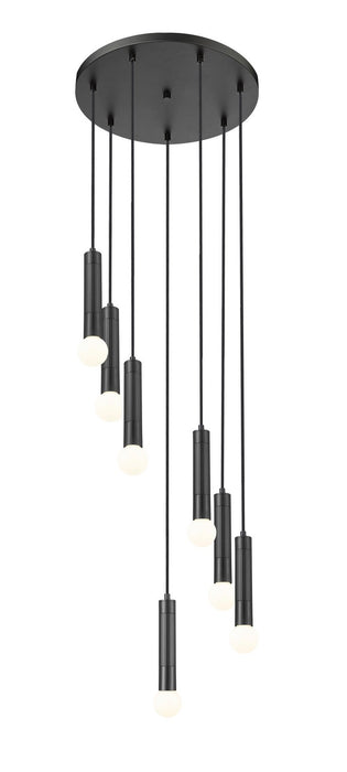 Z-Lite - 1956P-7R-MB - Seven Light Chandelier - Stari - Matte Black