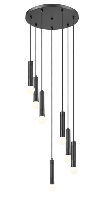 Z-Lite - 1956P-7R-MB - Seven Light Chandelier - Stari - Matte Black