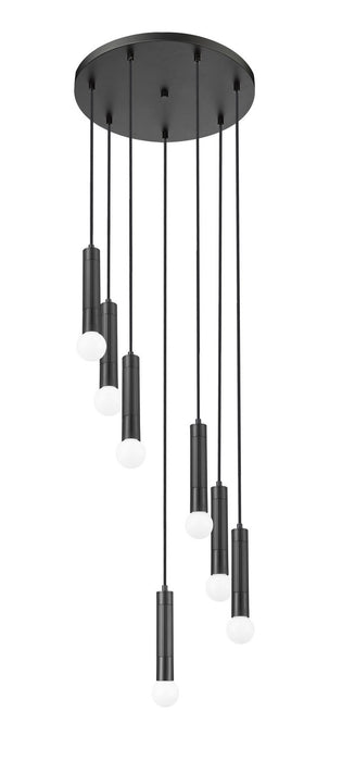Z-Lite - 1956P-7R-MB - Seven Light Chandelier - Stari - Matte Black