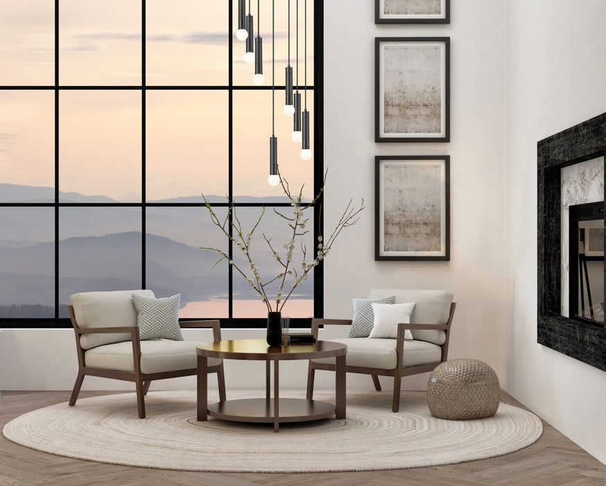 Z-Lite - 1956P-7R-MB - Seven Light Chandelier - Stari - Matte Black