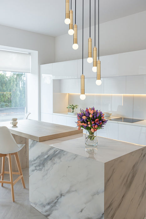 Z-Lite - 1956P-7R-MGLD - Seven Light Chandelier - Stari - Modern Gold