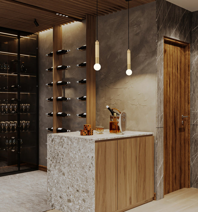 Z-Lite - 1956P-MGLD - One Light Pendant - Stari - Modern Gold