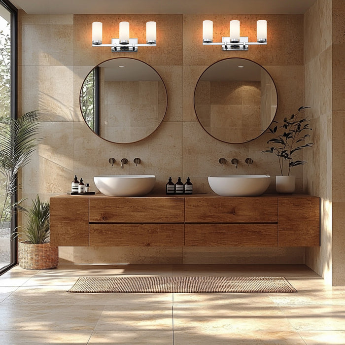 Z-Lite - 3044-3V-CH - Three Light Vanity - Danica - Chrome