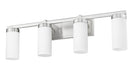 Z-Lite - 3044-4V-BN - Four Light Vanity - Danica - Brushed Nickel