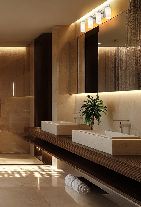 Z-Lite - 3044-4V-BN - Four Light Vanity - Danica - Brushed Nickel