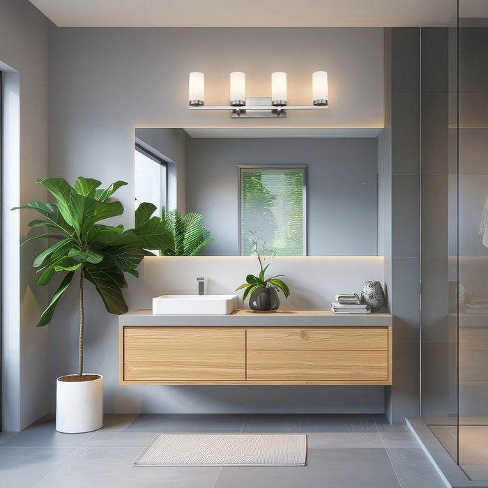 Z-Lite - 3044-4V-BN - Four Light Vanity - Danica - Brushed Nickel