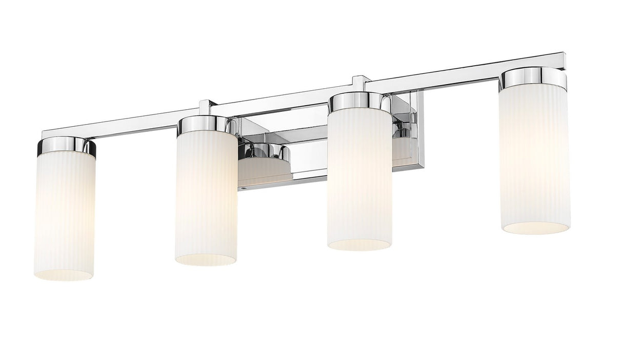 Z-Lite - 3044-4V-CH - Four Light Vanity - Danica - Chrome