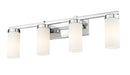 Z-Lite - 3044-4V-CH - Four Light Vanity - Danica - Chrome