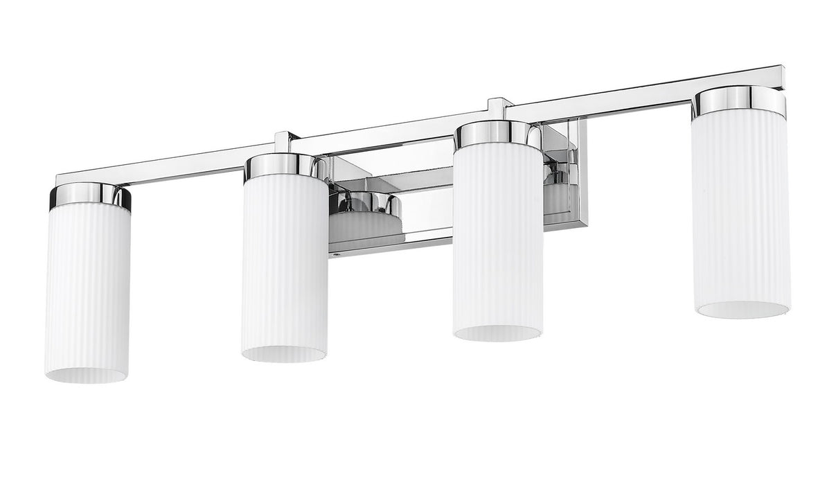 Z-Lite - 3044-4V-CH - Four Light Vanity - Danica - Chrome