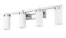Z-Lite - 3044-4V-CH - Four Light Vanity - Danica - Chrome