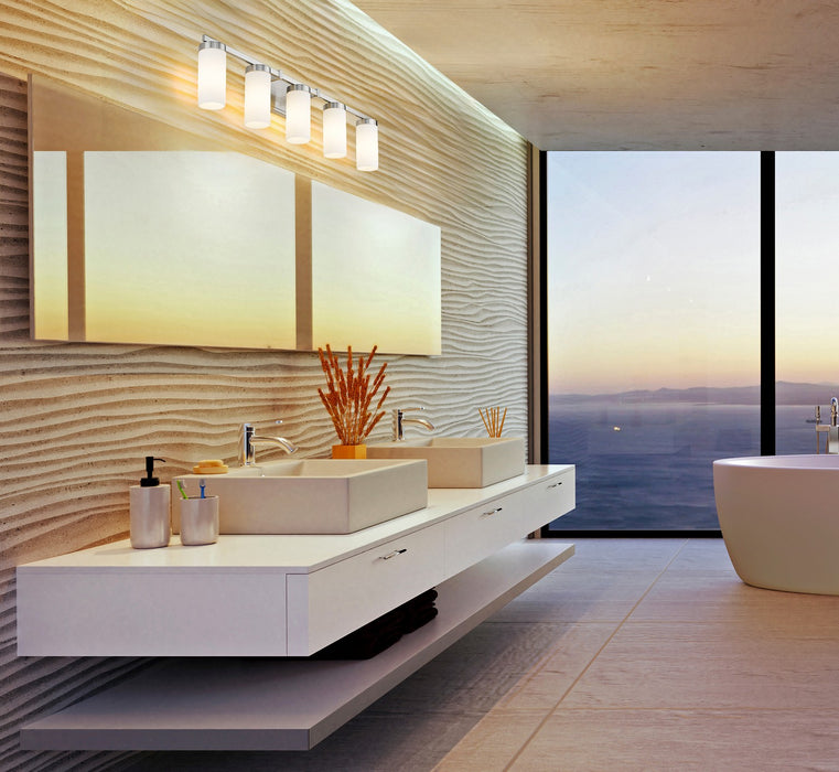 Z-Lite - 3044-5V-BN - Five Light Vanity - Danica - Brushed Nickel