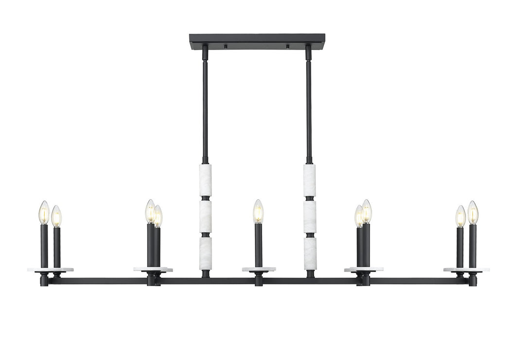 Z-Lite - 3045-10L-MB - Ten Light Linear Chandelier - Kaden - Matte Black