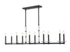 Z-Lite - 3045-10L-MB - Ten Light Linear Chandelier - Kaden - Matte Black