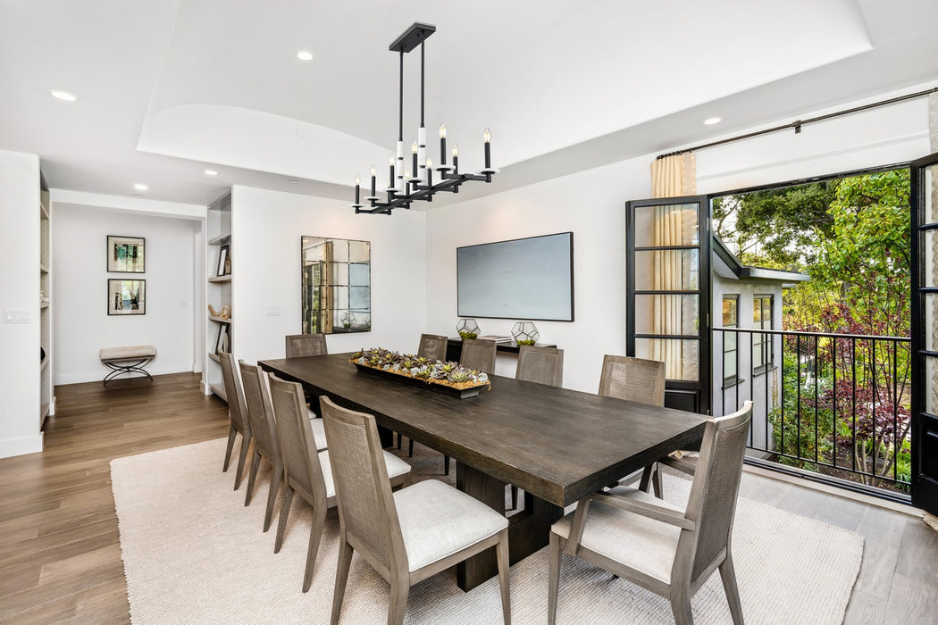 Z-Lite - 3045-10L-MB - Ten Light Linear Chandelier - Kaden - Matte Black