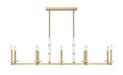 Z-Lite - 3045-10L-MGLD - Ten Light Linear Chandelier - Kaden - Modern Gold