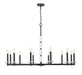 Z-Lite - 3045-12MB - 12 Light Chandelier - Kaden - Matte Black