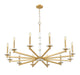 Z-Lite - 3045-12MGLD - 12 Light Chandelier - Kaden - Modern Gold