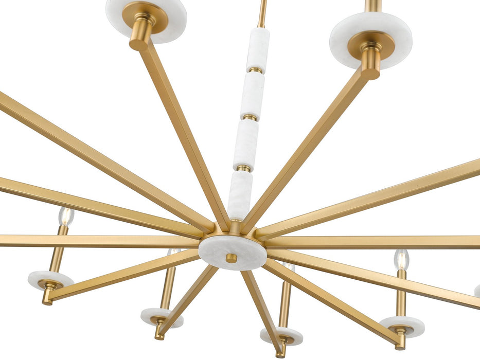 Z-Lite - 3045-12MGLD - 12 Light Chandelier - Kaden - Modern Gold