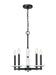 Z-Lite - 3045-5MB - Five Light Chandelier - Kaden - Matte Black