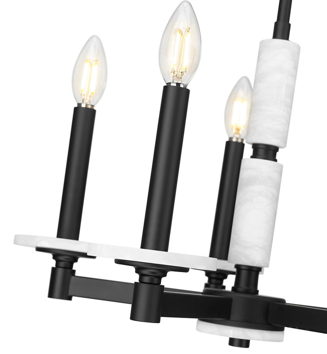 Z-Lite - 3045-5MB - Five Light Chandelier - Kaden - Matte Black
