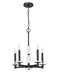Z-Lite - 3045-5MB - Five Light Chandelier - Kaden - Matte Black