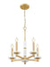 Z-Lite - 3045-5MGLD - Five Light Chandelier - Kaden - Modern Gold