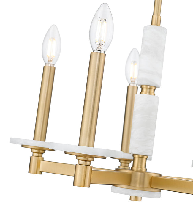 Z-Lite - 3045-5MGLD - Five Light Chandelier - Kaden - Modern Gold