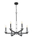 Z-Lite - 3045-6MB - Six Light Chandelier - Kaden - Matte Black