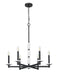 Z-Lite - 3045-6MB - Six Light Chandelier - Kaden - Matte Black